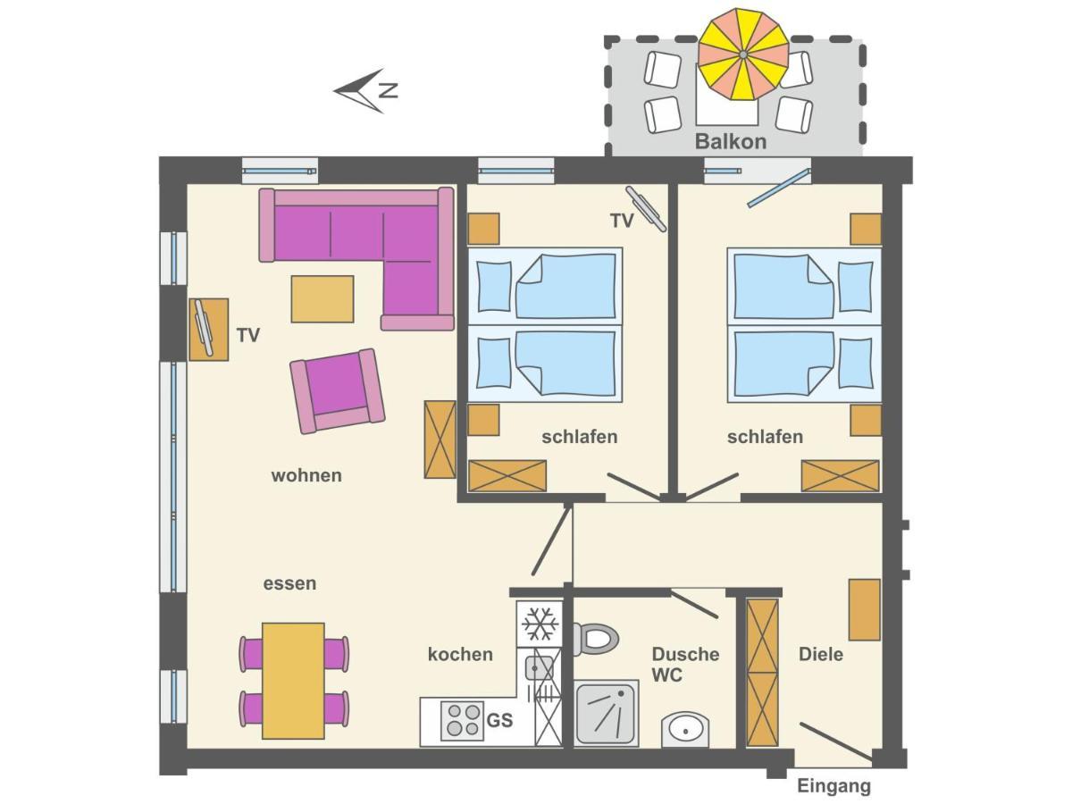 Residenz Am Strand Wohnung 2-29 Zingst Eksteriør billede